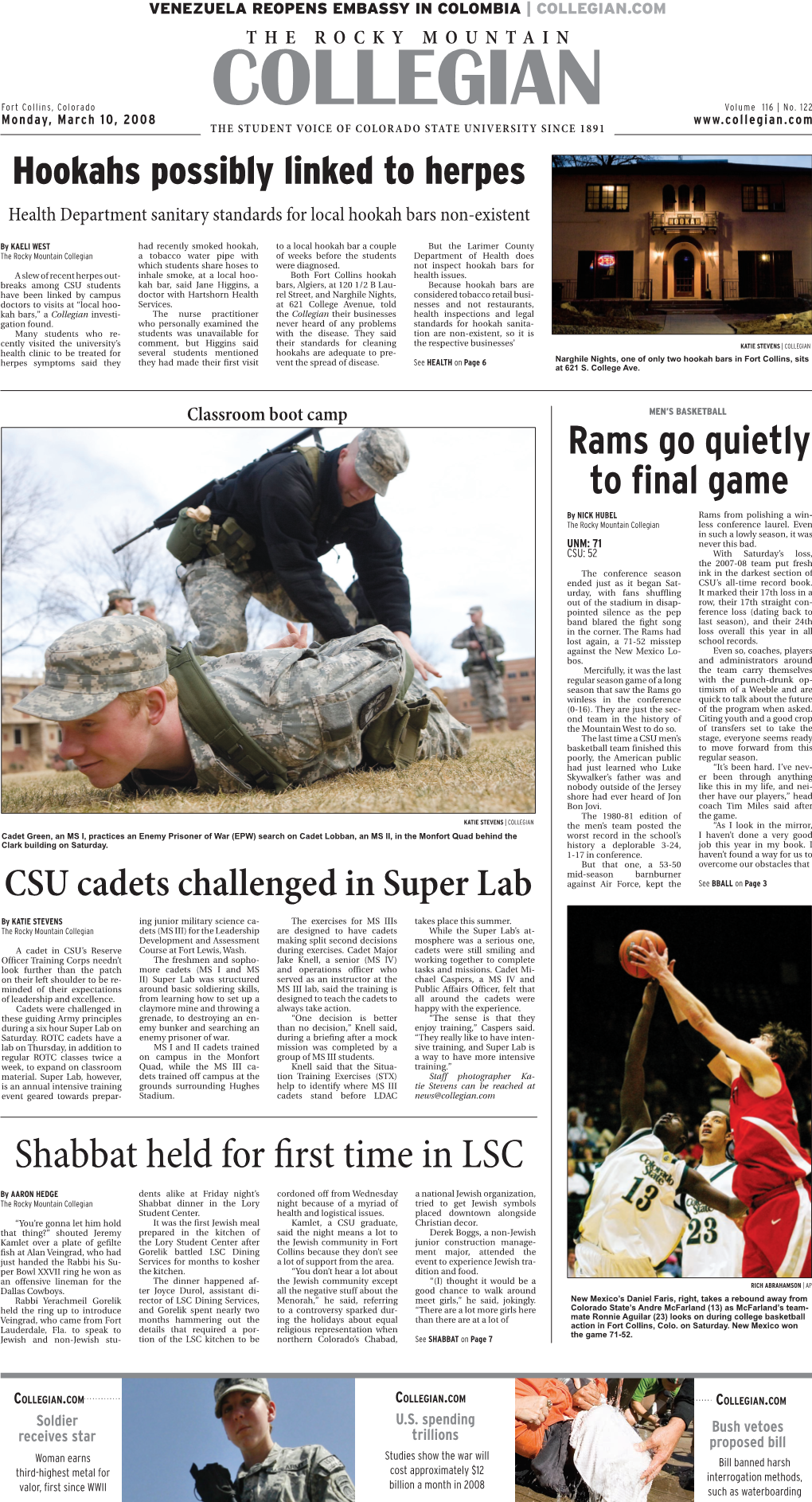 Collegian 2008 03 10.Pdf (5.819Mb)