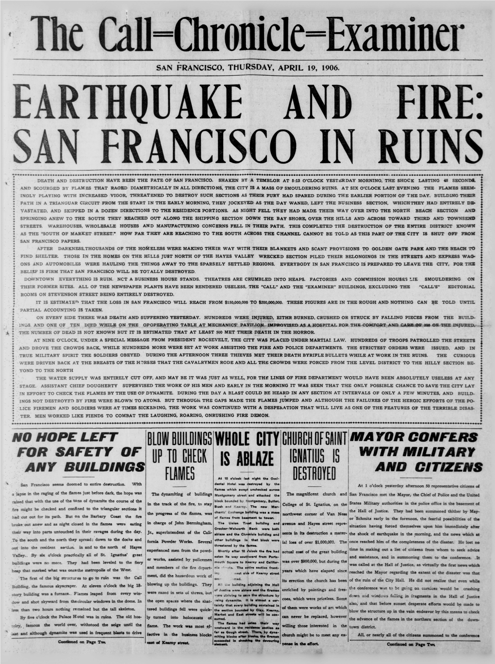 The Call-Chronicle-Examiner (San Francisco) 1906-04-19