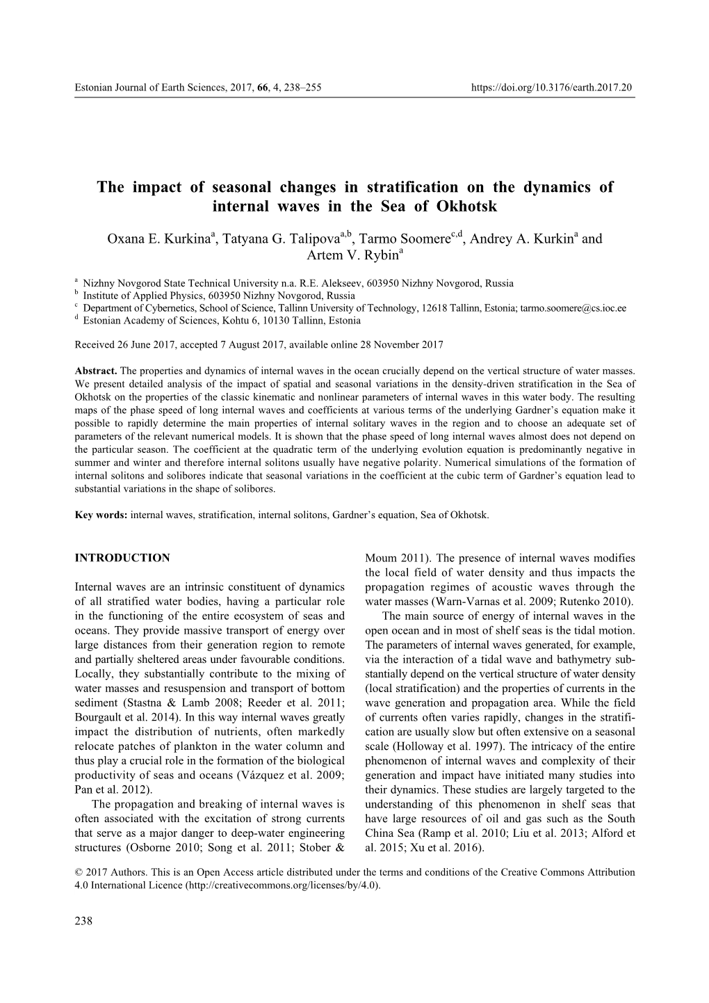 The Impact of Seasonal Changes in Stratification on the Dynamics of Internal Waves in the Sea of Okhotsk