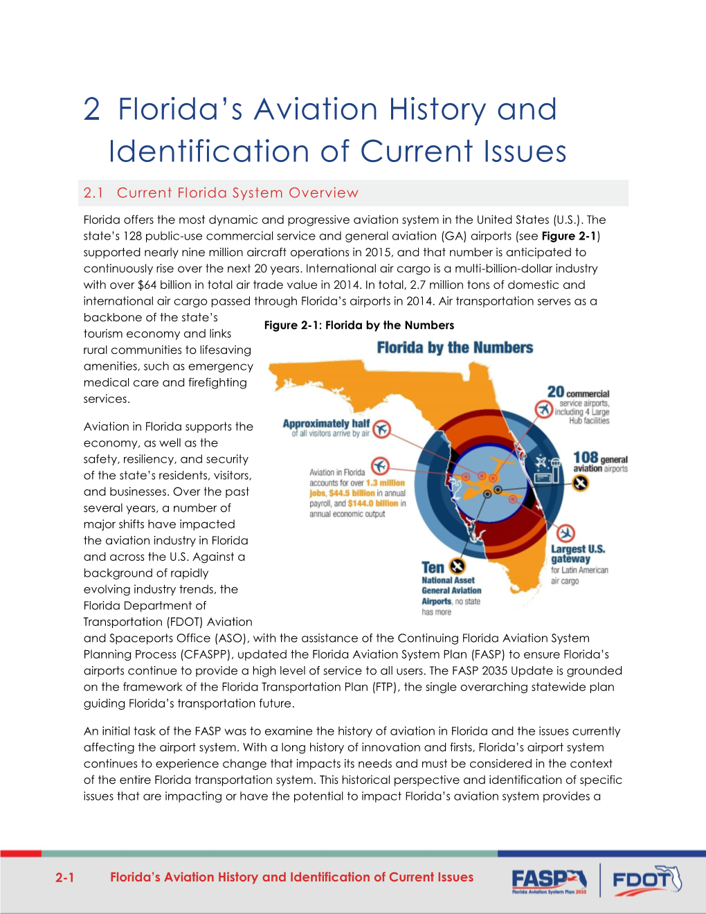 Florida's Aviation History and Identification of Current Issues