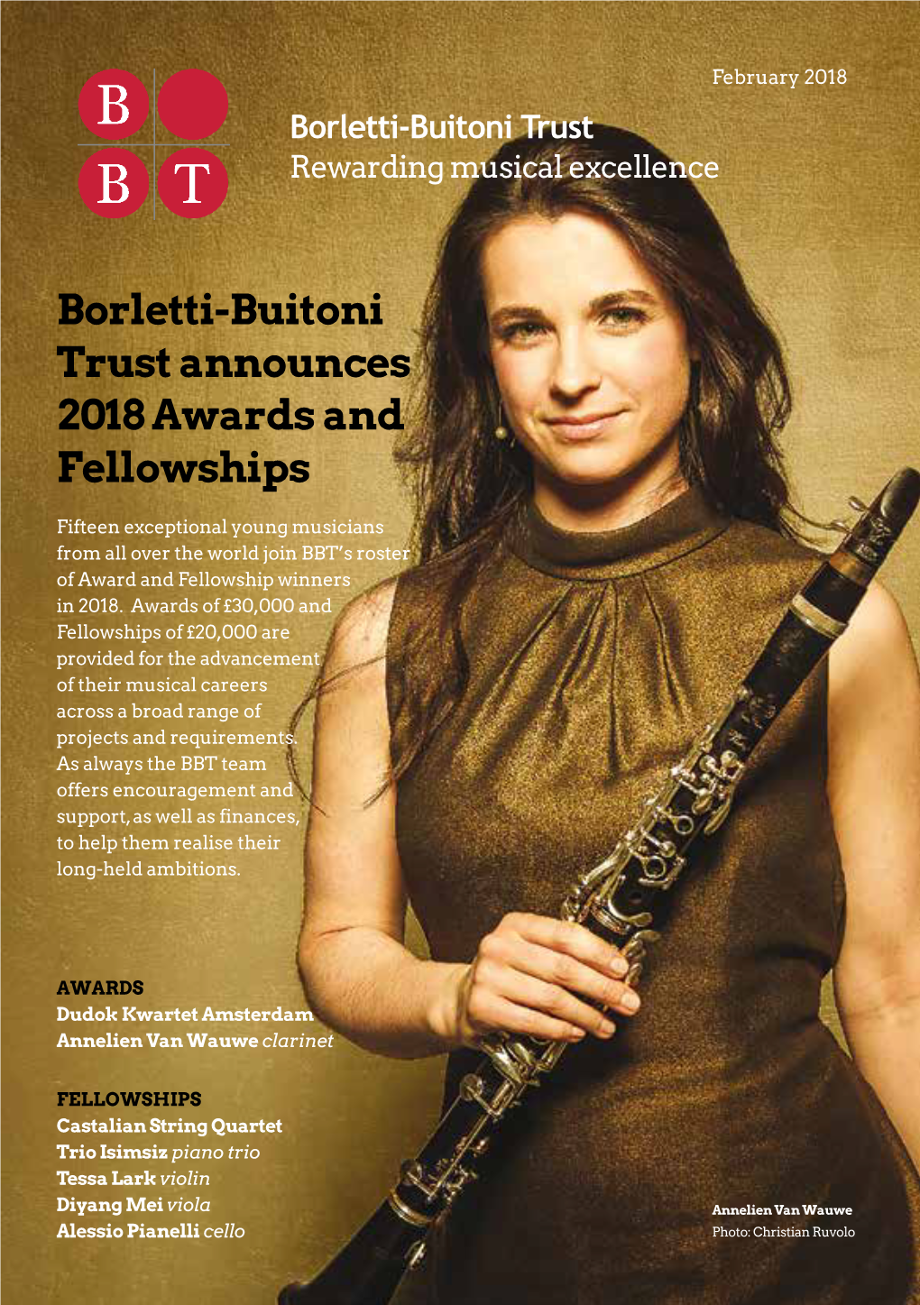 Borletti-Buitoni Trust Announces 2018 Awards and Fellowships