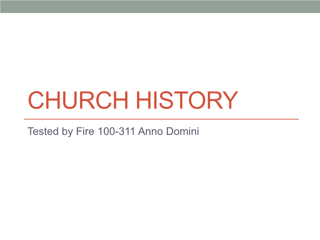 Church History