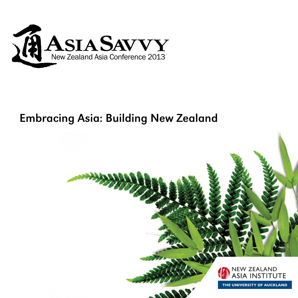 Embracing Asia: Building New Zealand