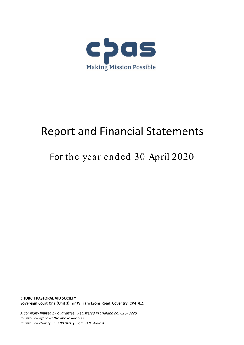 Report and Financial Statements