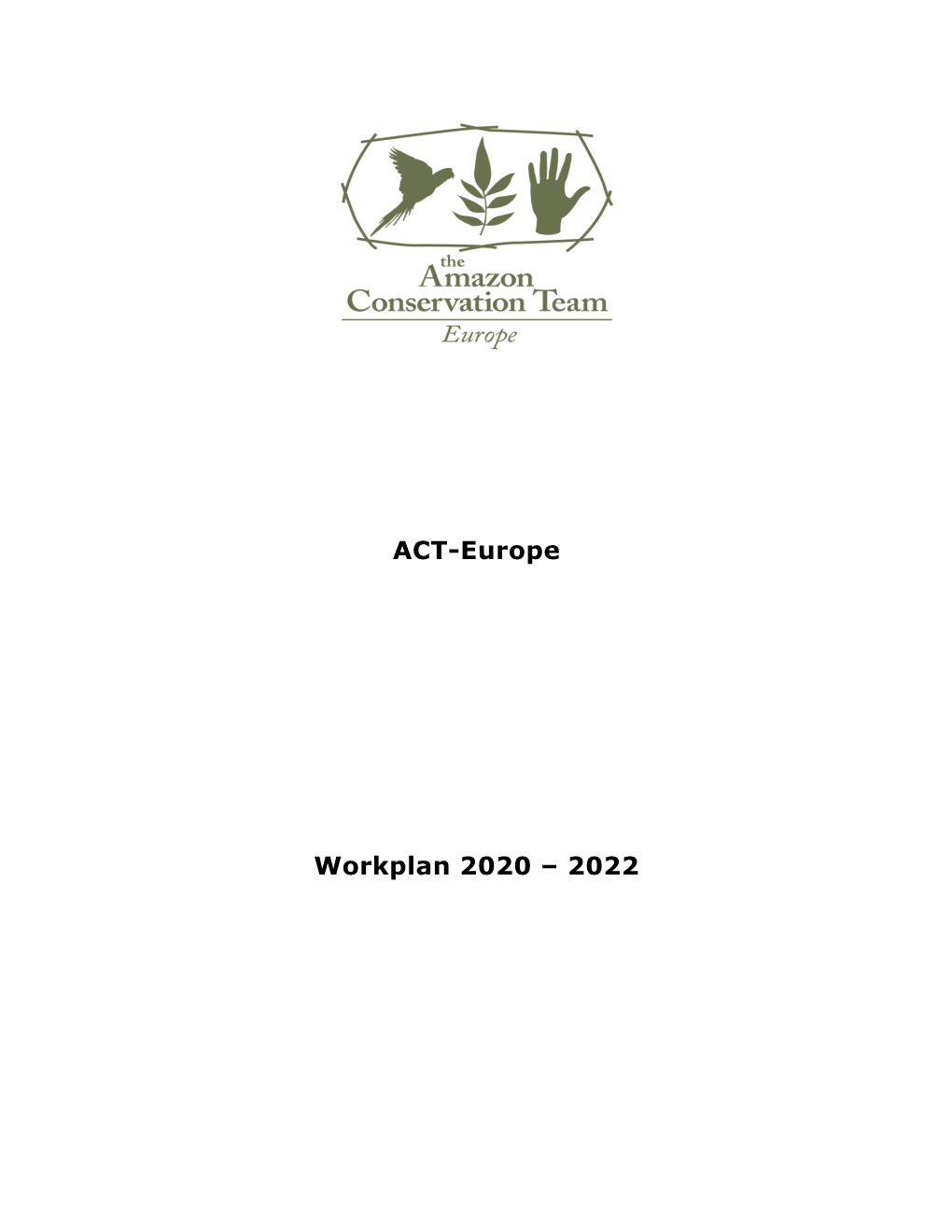 Work Plan 2020-2022