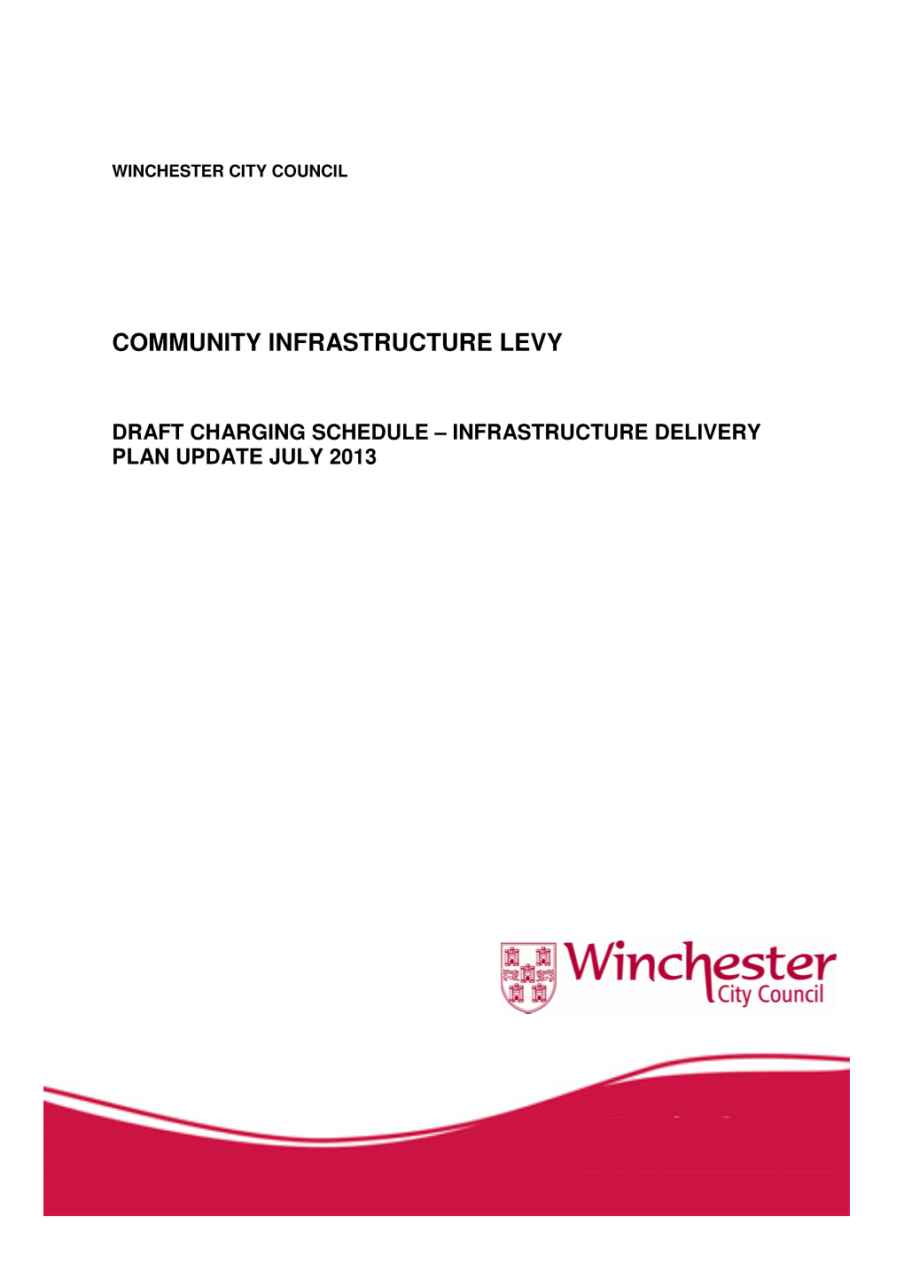 Winchester Infrastructure Delivery Plan Update