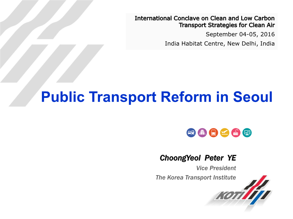 Public Transport Reform in Seoul