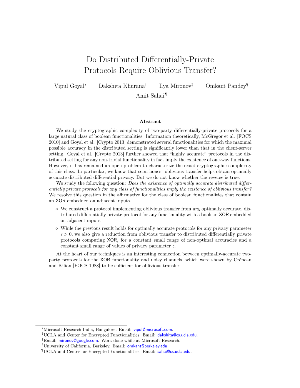 Do Distributed Differentially-Private Protocols Require Oblivious