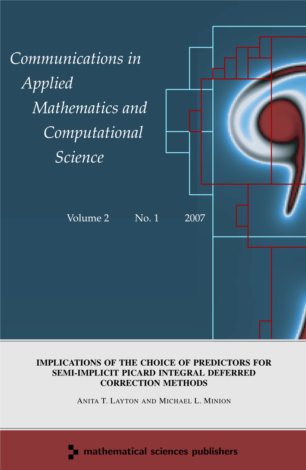 Communications in Applied Mathematics and Computational Science