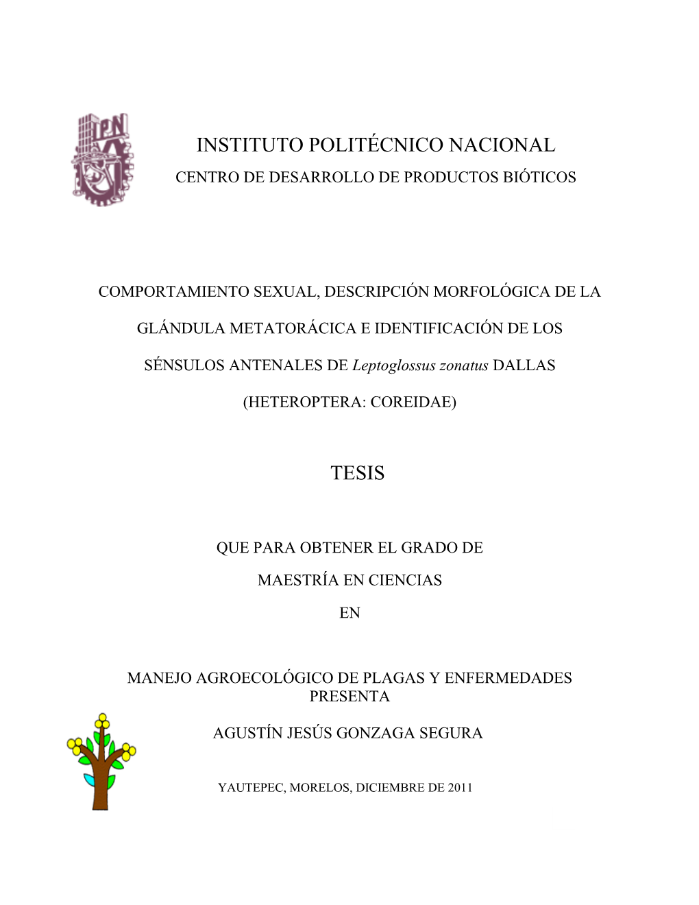 Instituto Politécnico Nacional Tesis