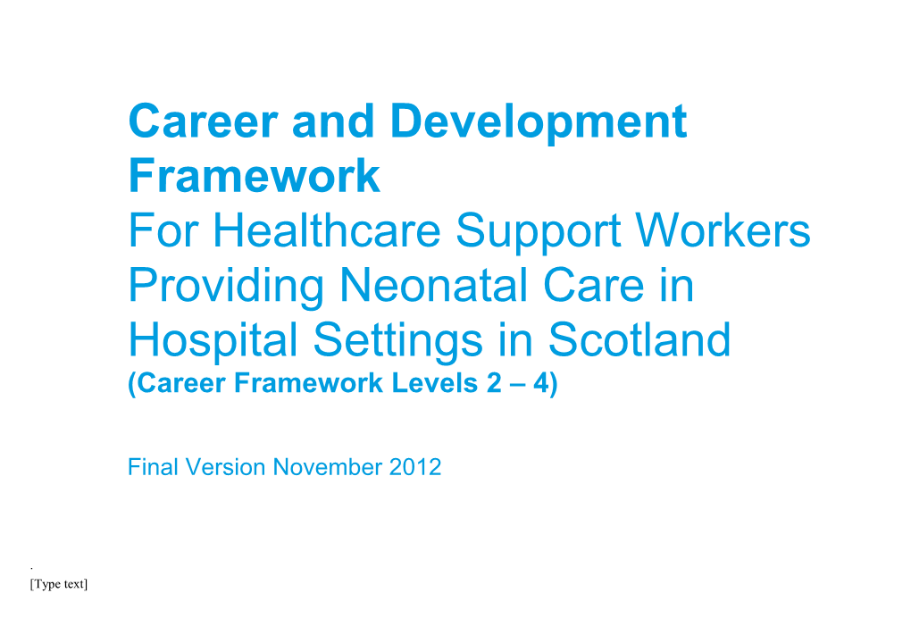 Career & Development Framework