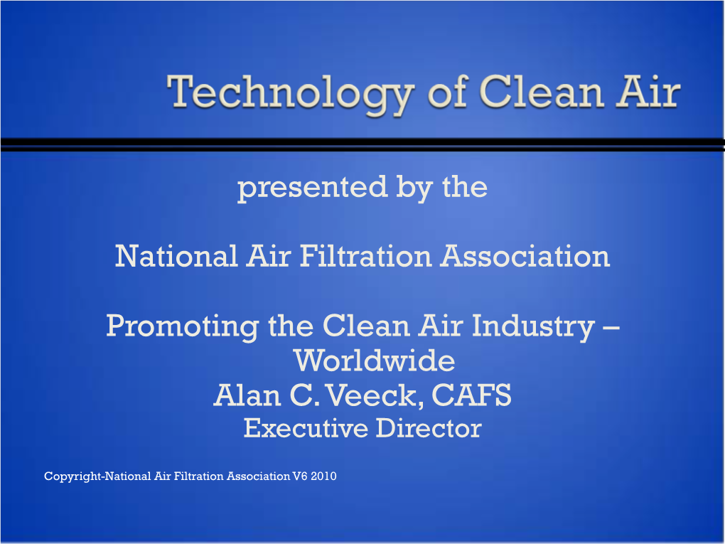 Filter Testing and Specifications