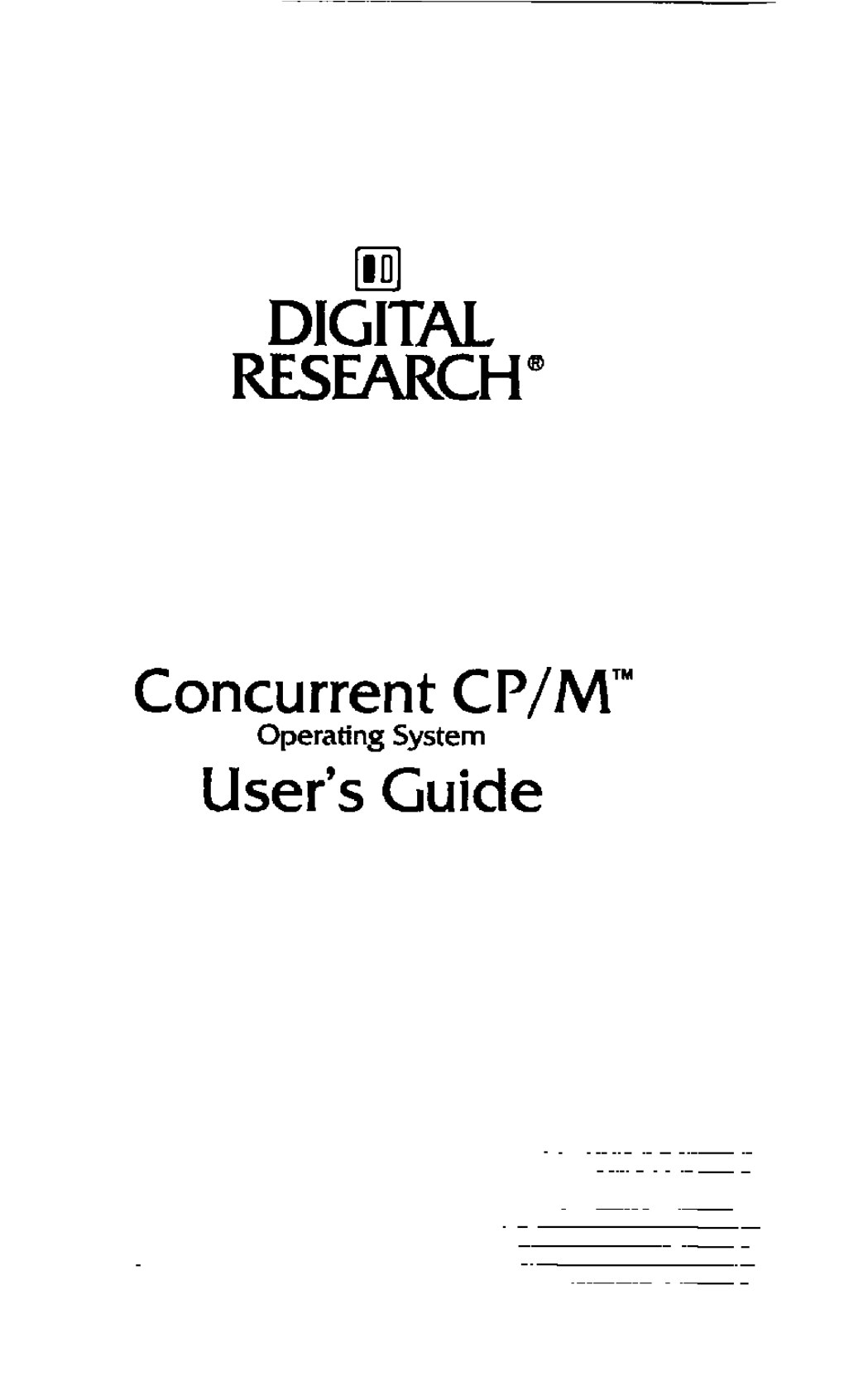 Concurrent CP/M User's Guide 1.2 What B Concurrent CP/M?