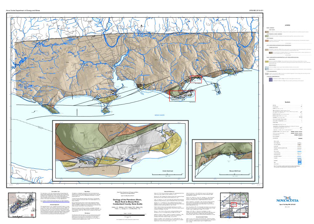 Open File Map ME 2019-001: Geology of the Parrsboro Shore, Black Rock