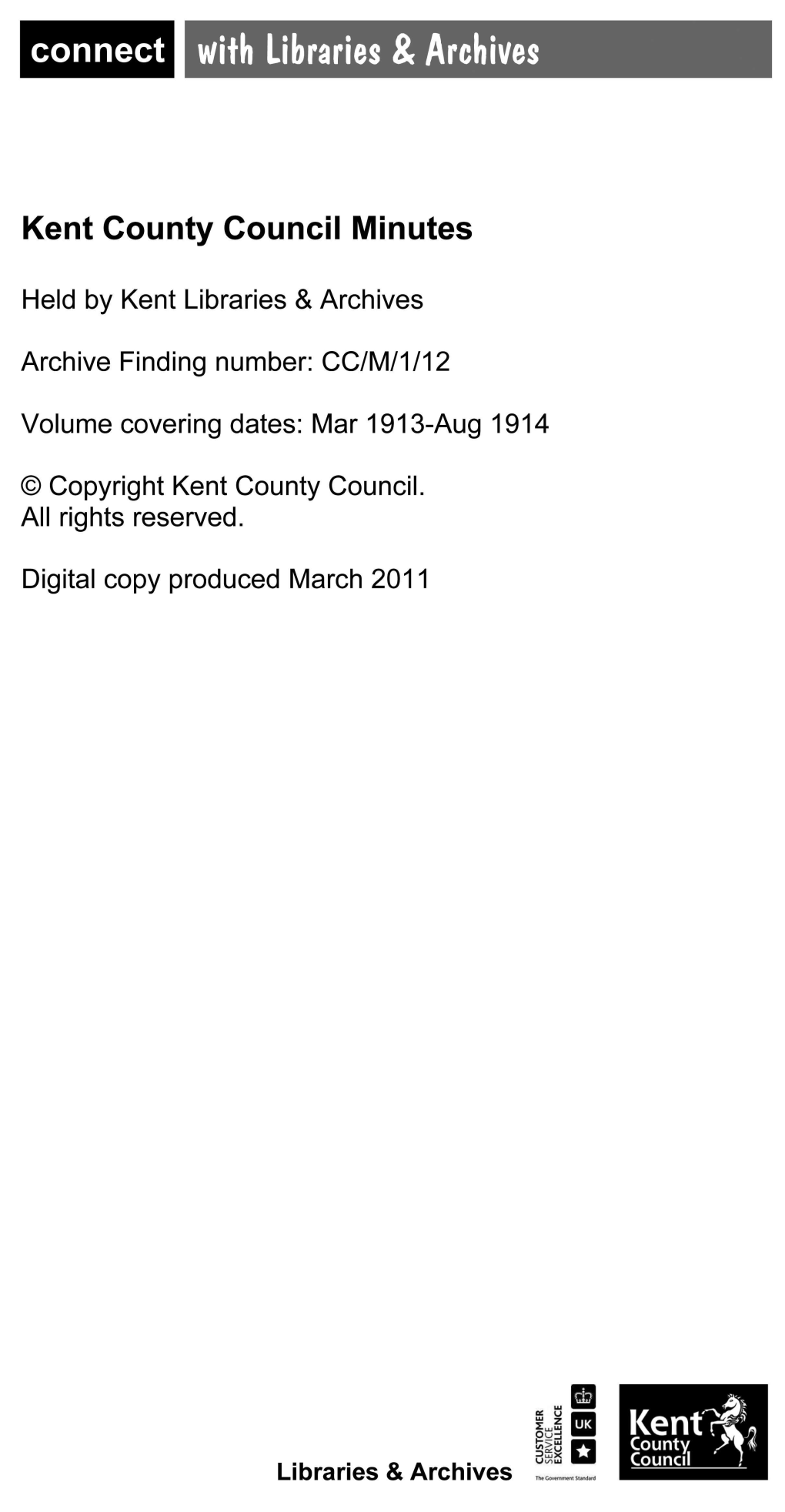 Libraries & Archives Kent County Council Minutes
