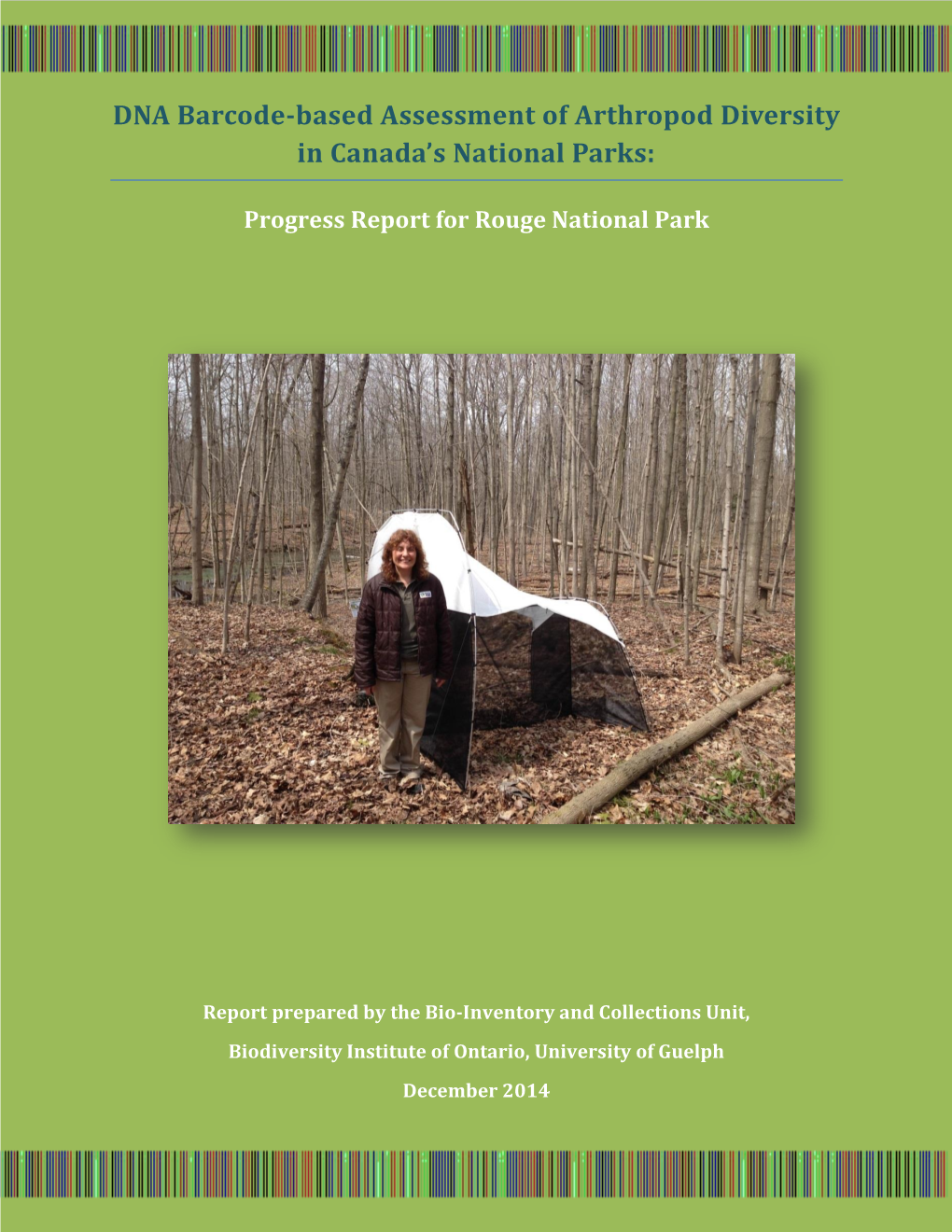 DNA Barcode-Based Assessment of Arthropod Diversity in Canada’S National Parks