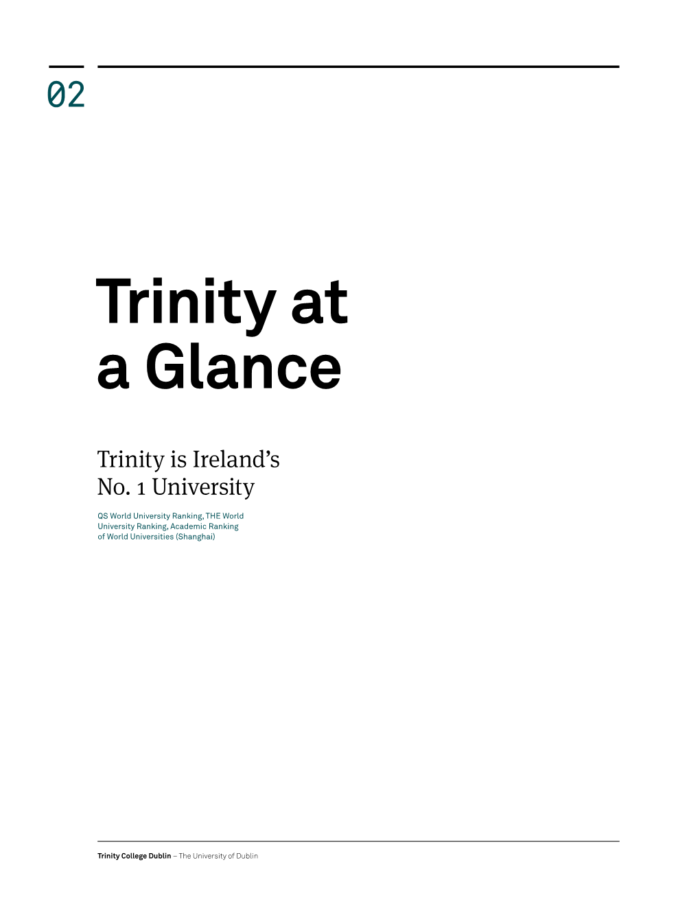 Trinity at a Glance