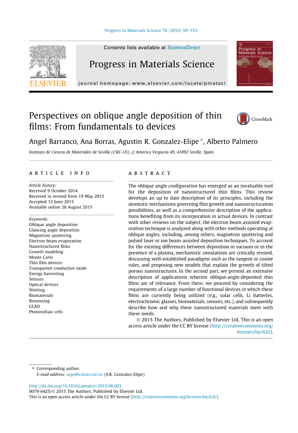 Perspectives on Oblique Angle Deposition of Thin Films