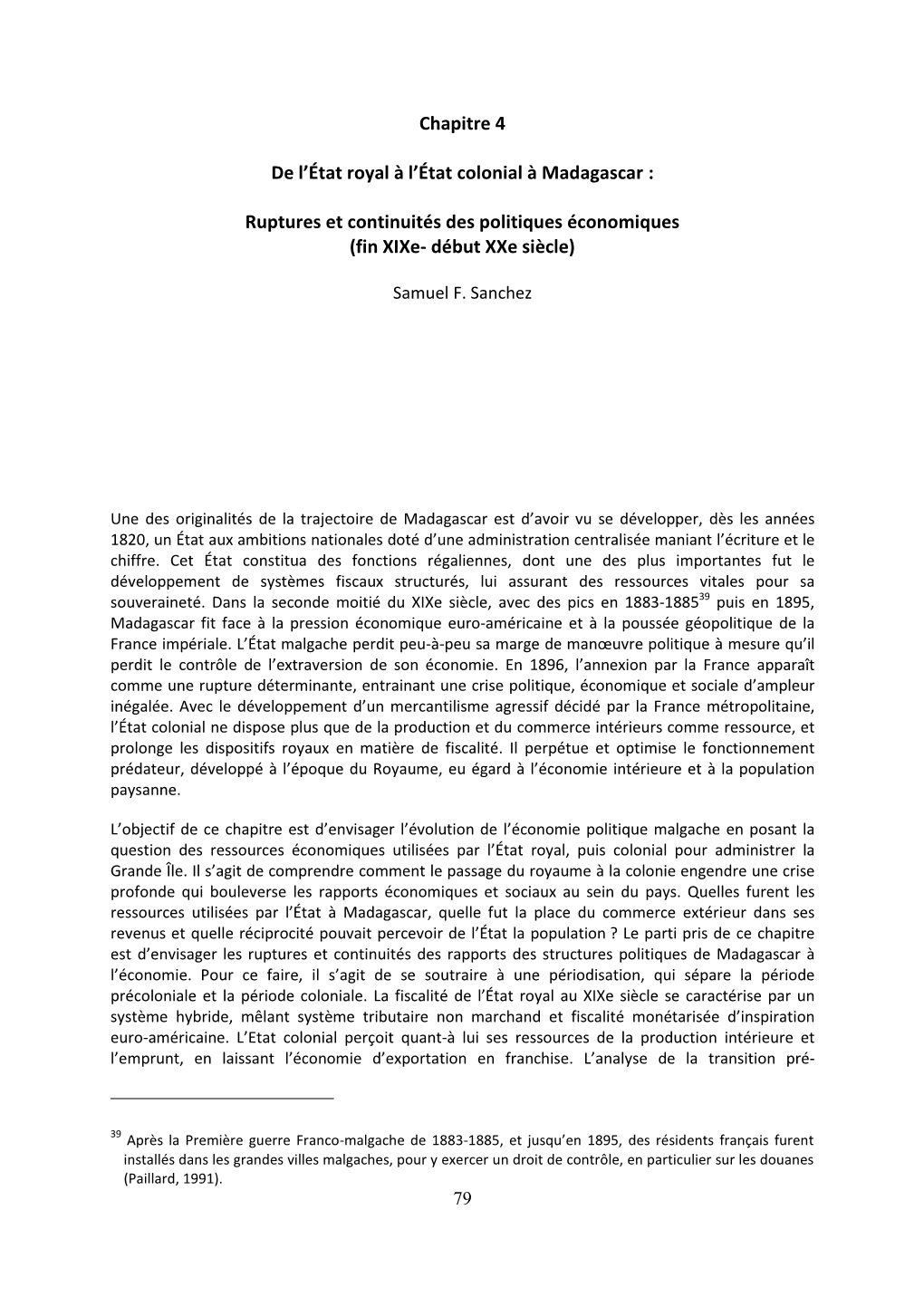 Chapitre 4 De L'état Royal À L'état Colonial À Madagascar