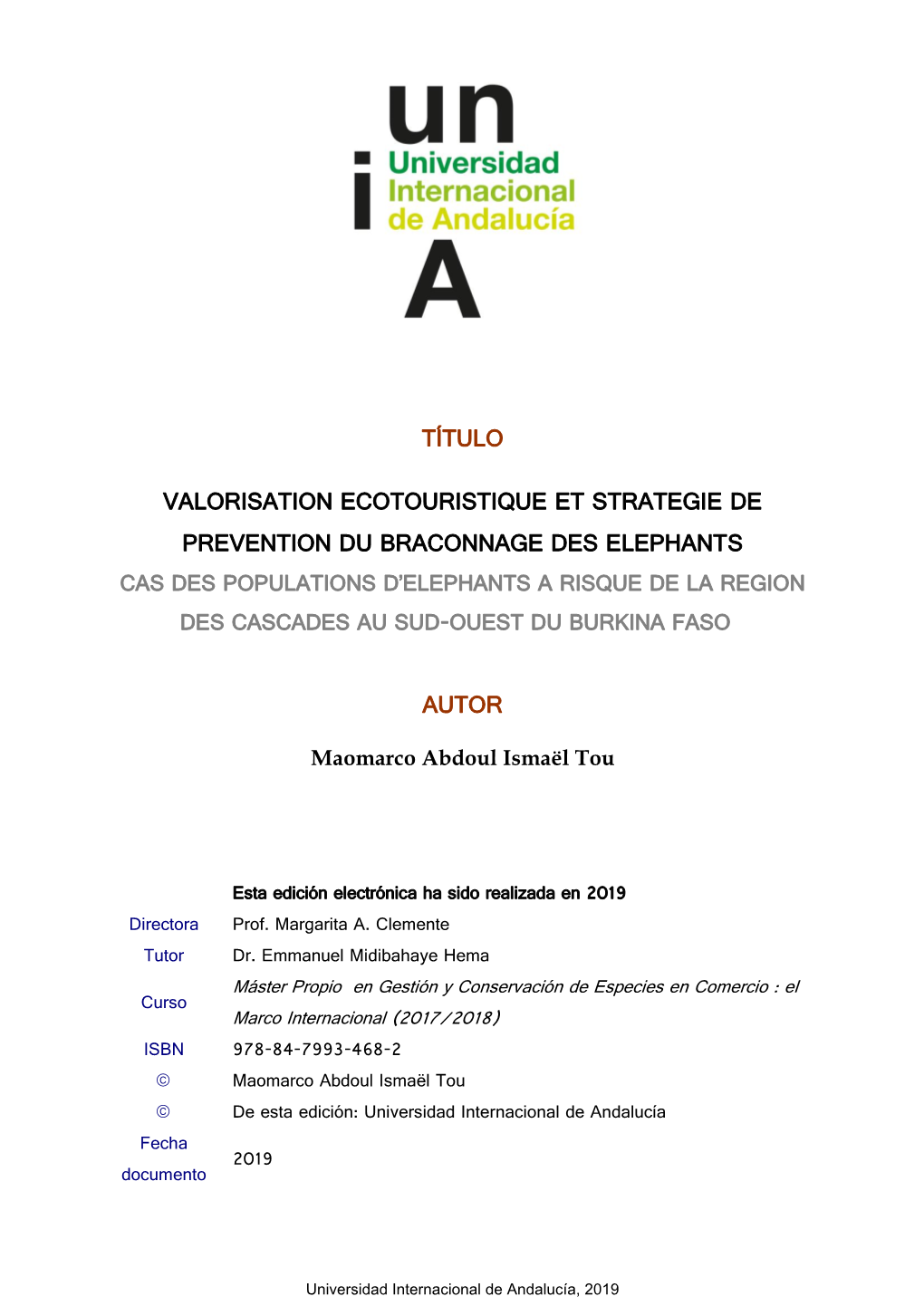 Memoire Master CITES TOU M. A. ISMAEL VF 21 05 2019