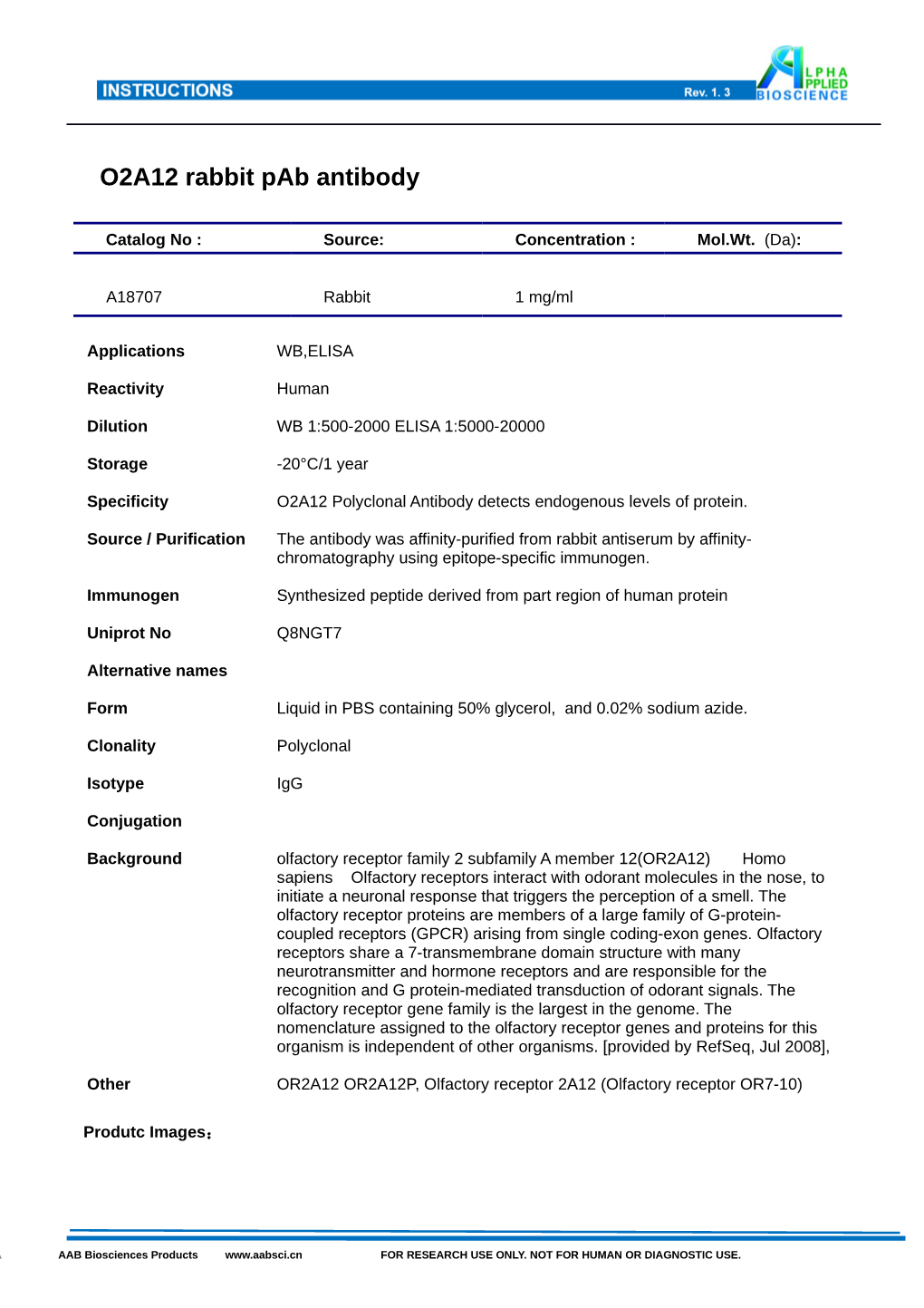 O2A12 Rabbit Pab Antibody