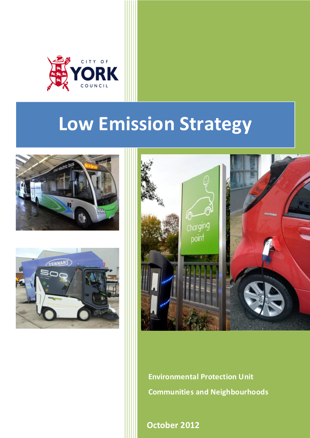 City of York Draft Low Emission Strategy