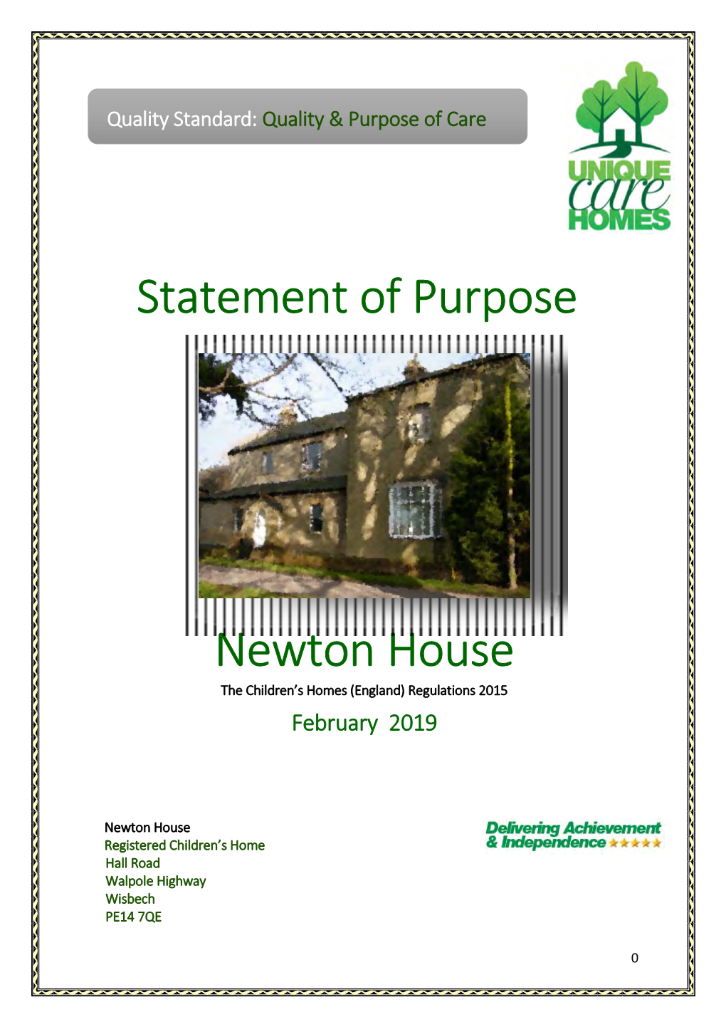 Statement of Purpose Newton House