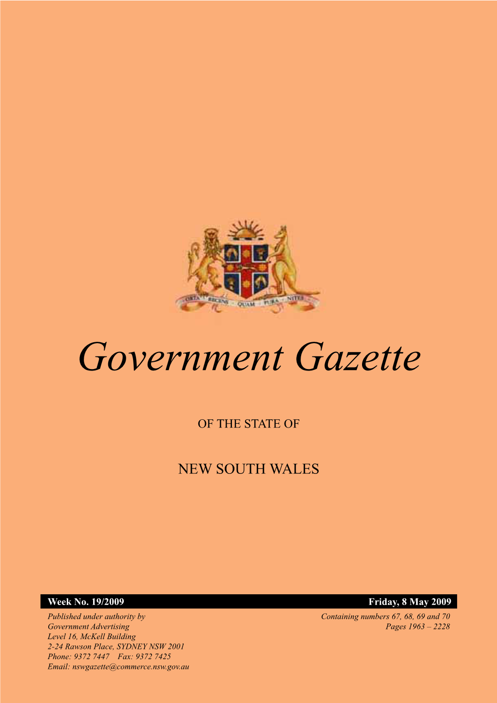 Government Gazette