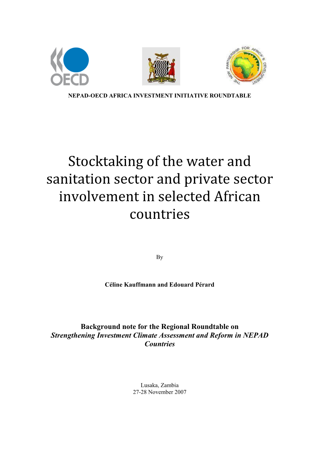 African Country Experiences with Private Sector Involvement in Water