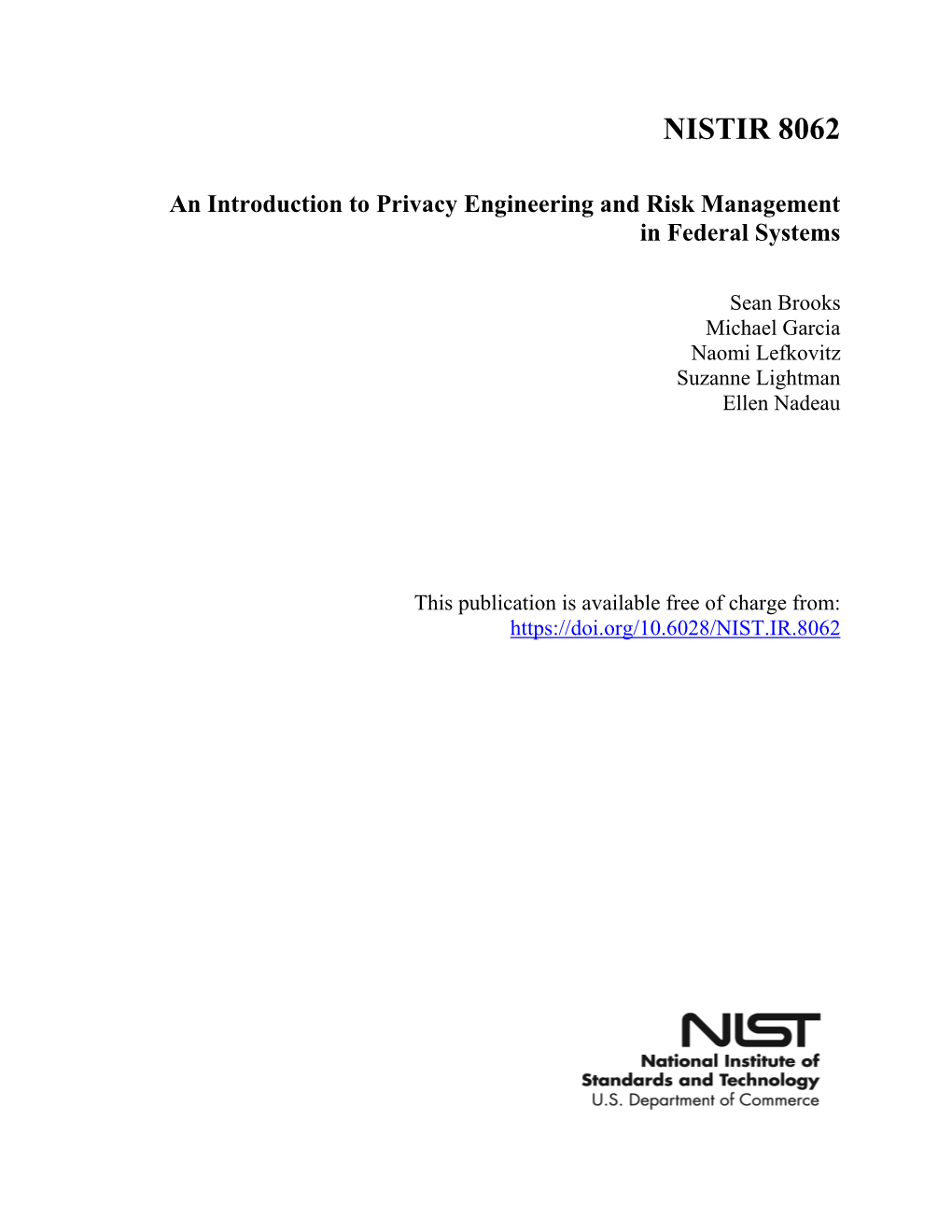 An Introduction to Privacy Engineering and Risk Management in Federal Systems