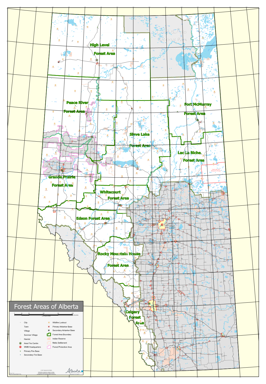 Wildfire Management Areas Map 2017