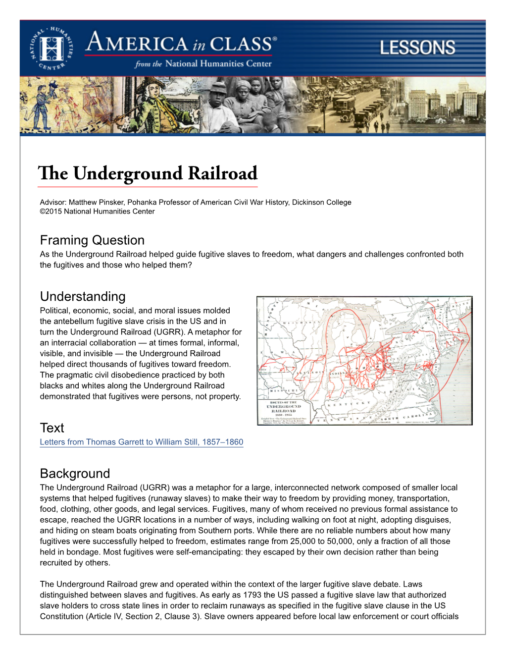 The Underground Railroad