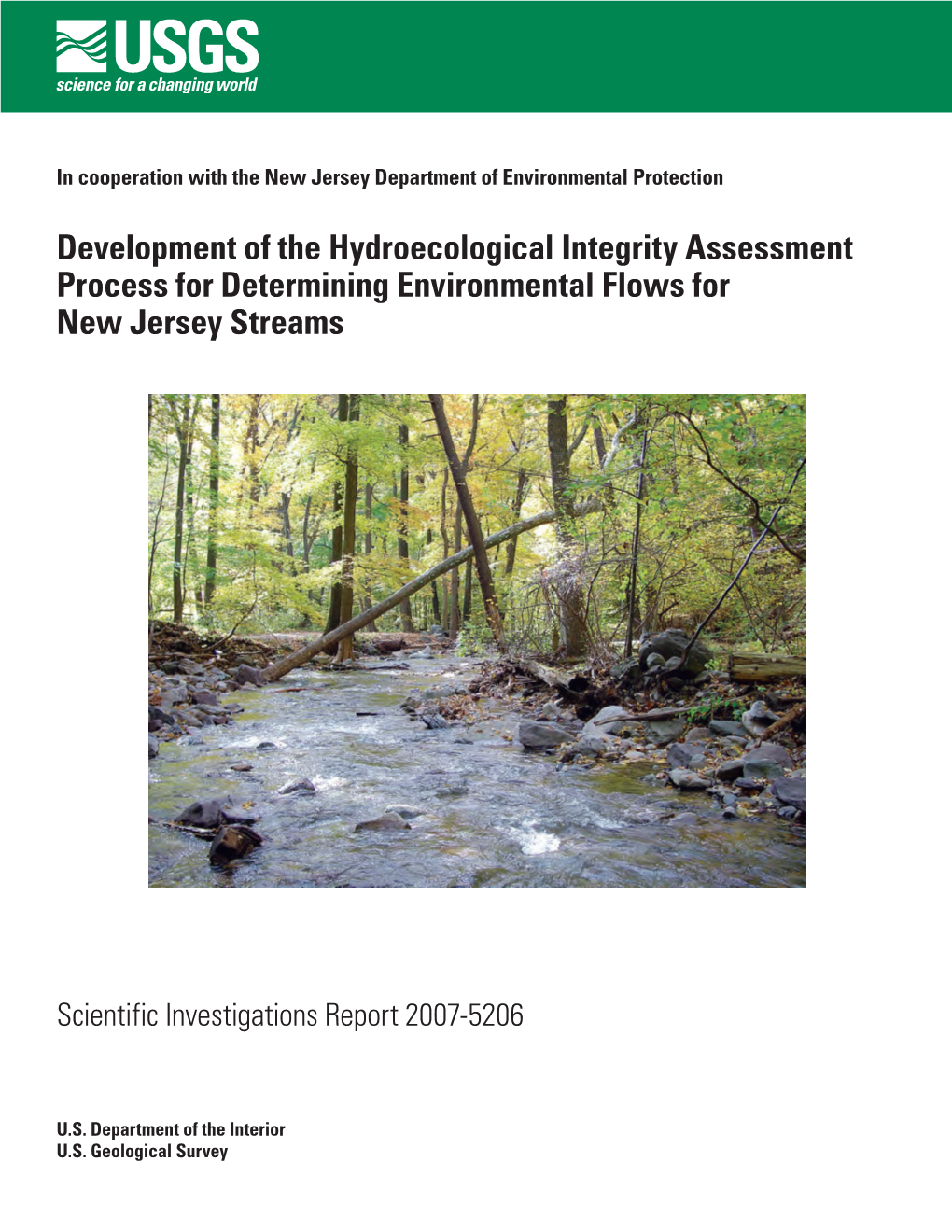 Development of the Hydroecological Integrity Assessment Process for Determining Environmental Flows for New Jersey Streams