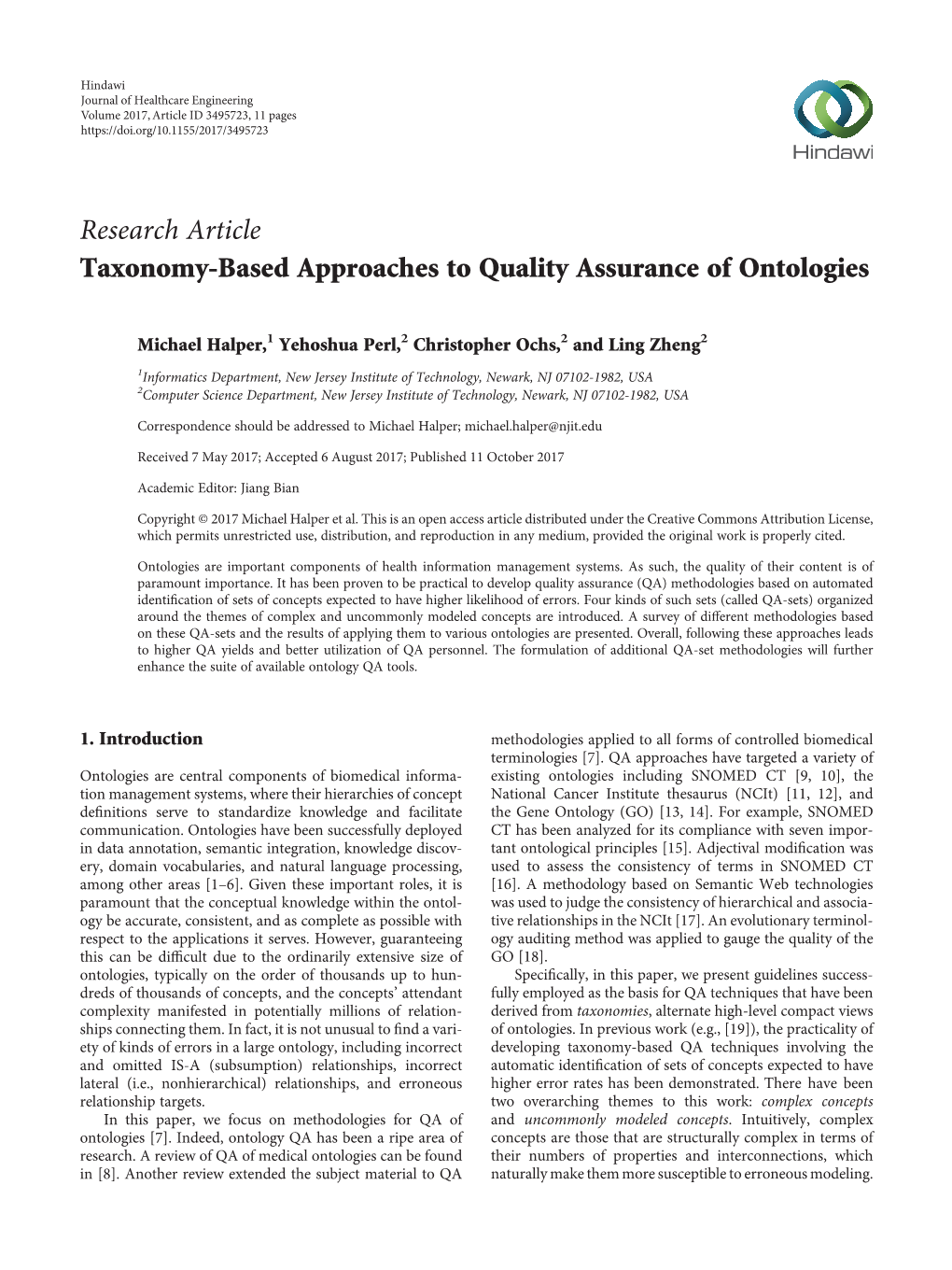 Taxonomy-Based Approaches to Quality Assurance of Ontologies