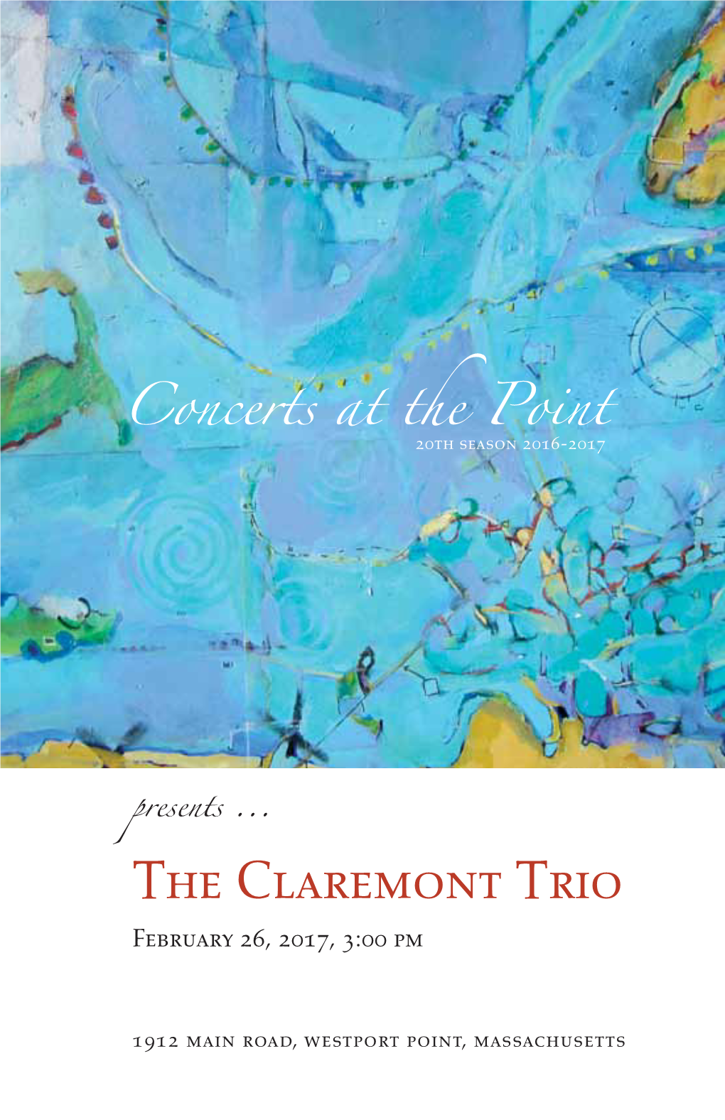 The Claremont Trio February 26, 2017, 3:00 Pm