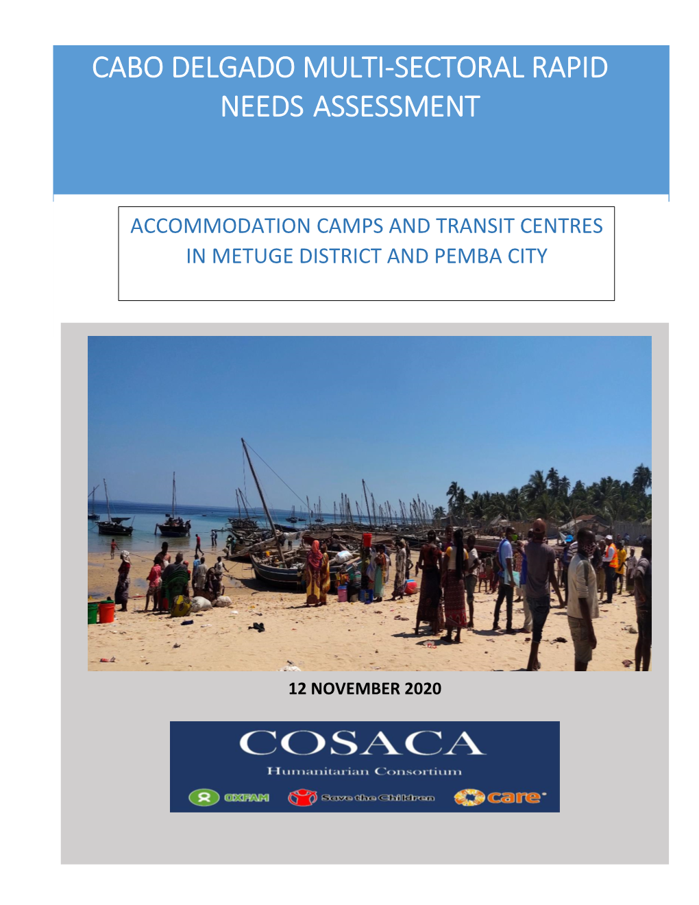 Cabo Delgado Multi-Sectoral Rapid Needs Assessment