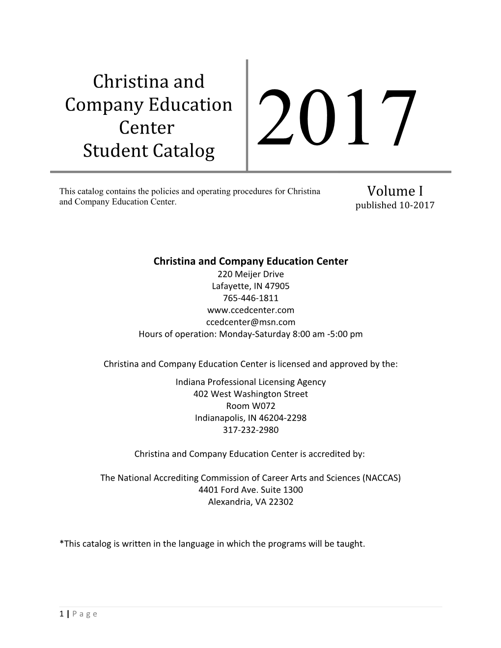 Christina and Company Education Center