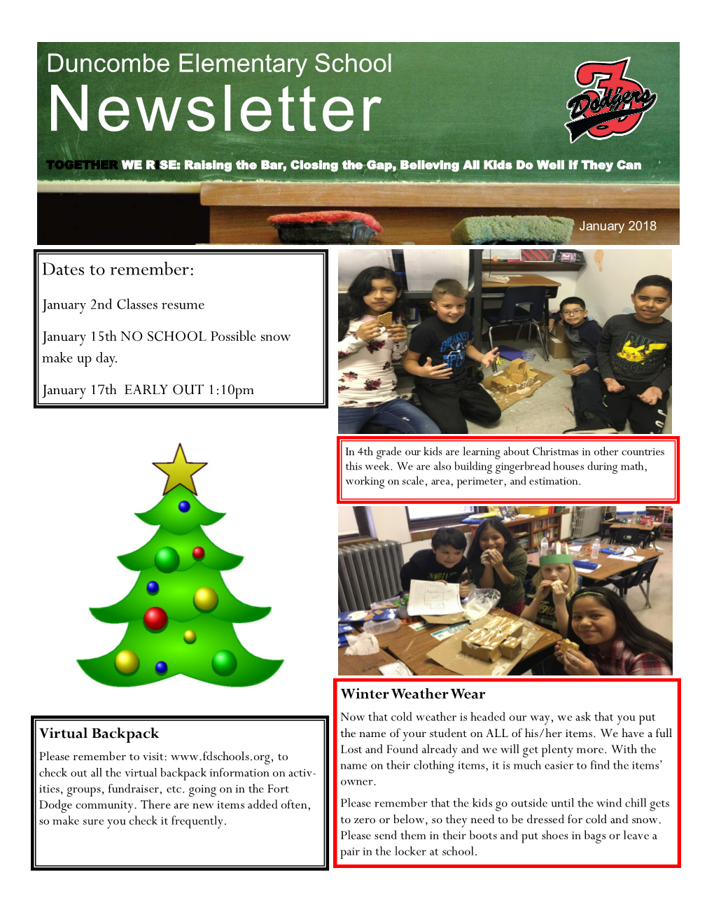 Duncombe January 2018 Newsletter