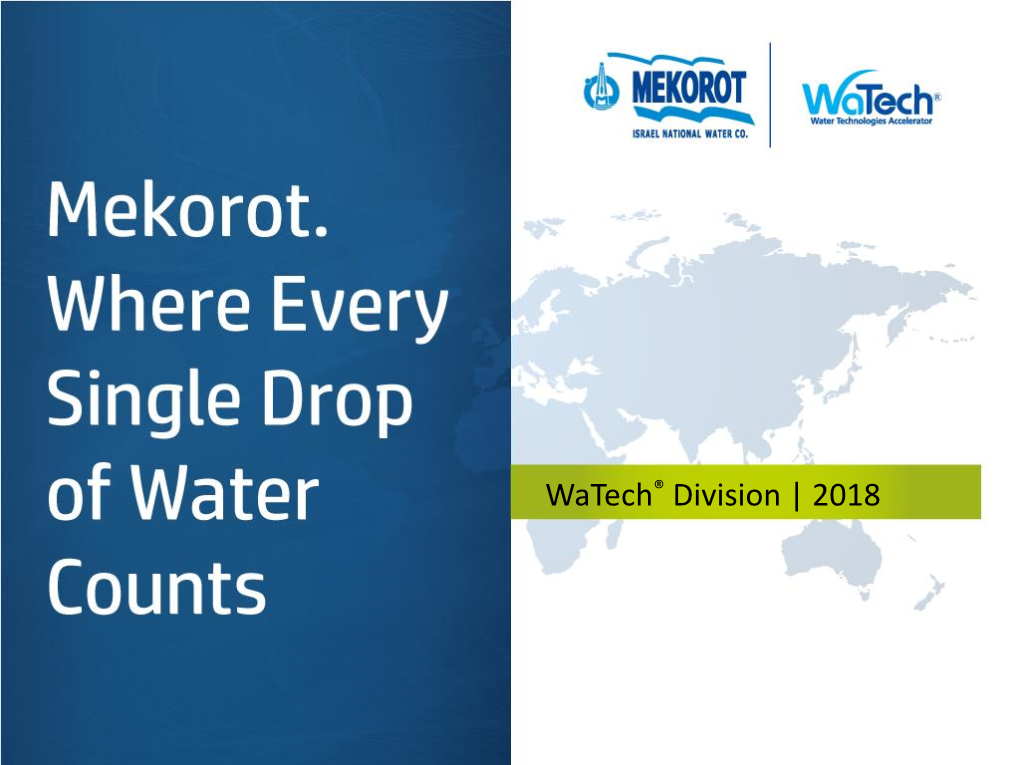 MEKOROT: Watech