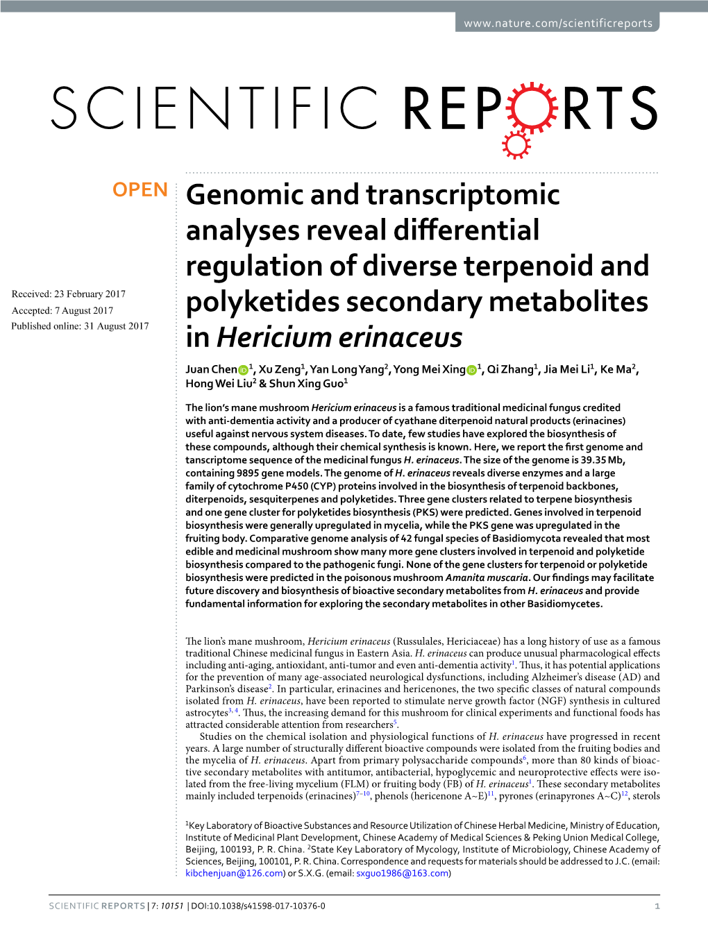 Genomic and Transcriptomic Analyses Reveal Differential Regulation Of