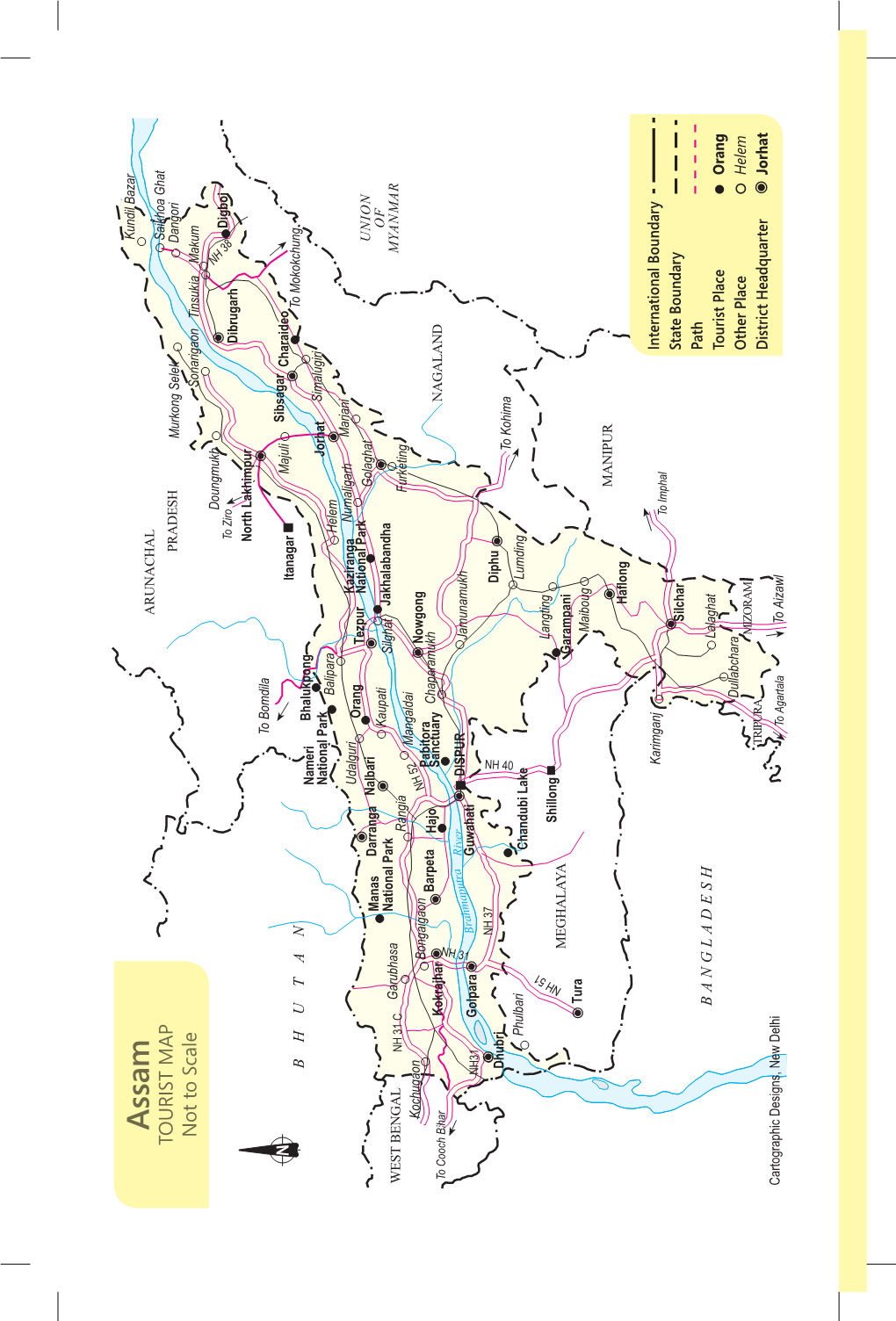 Tourist Map Not to Scale