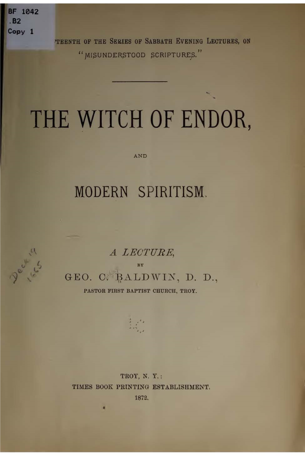 The Witch of Endor