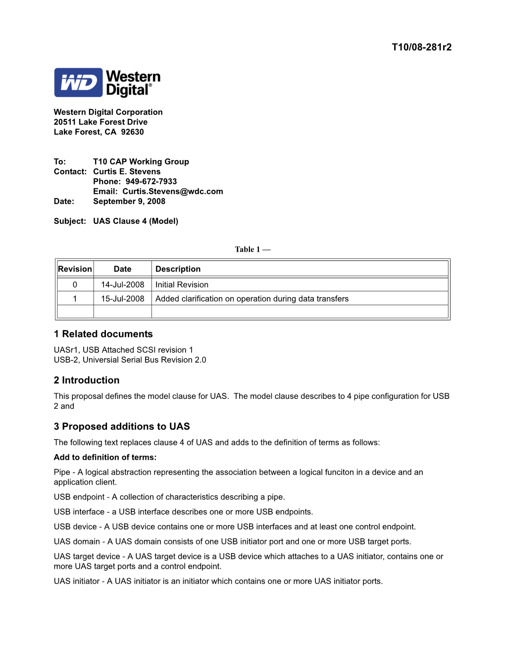 Serial Attached SCSI Standard