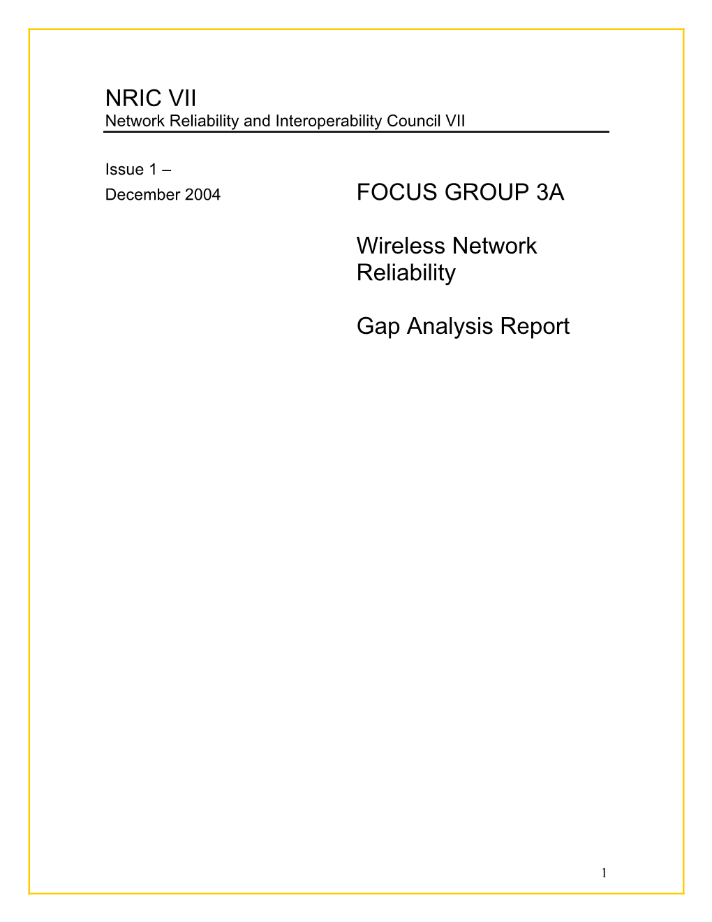 Gap Analysis Report