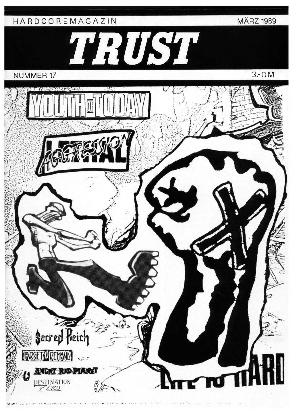 Hardcoremagazin Nummer 17 3.-Dm März 1989