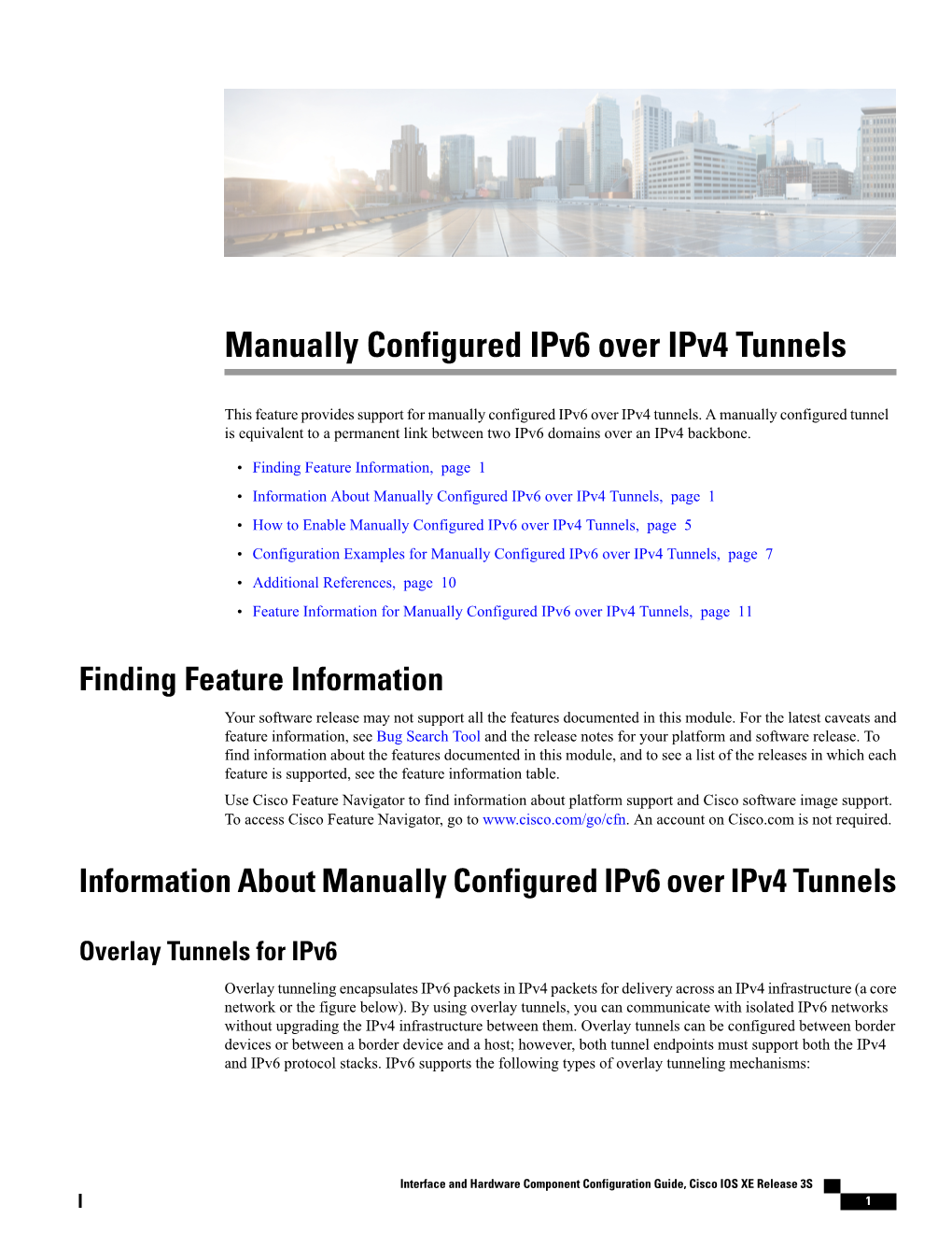 Manually Configured Ipv6 Over Ipv4 Tunnels