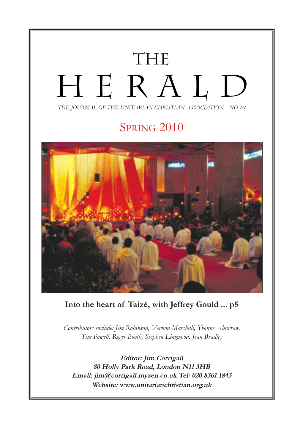 Herald Thte Journal of the Unitarian Christian Association—No