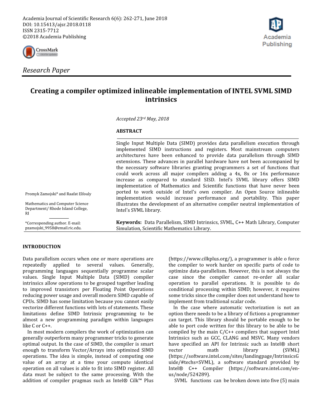 Research Paper Creating a Compiler Optimized Inlineable