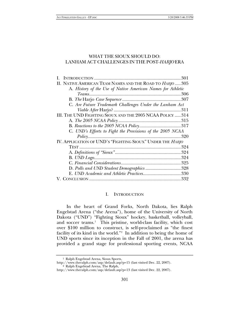 What the Sioux Should Do: Lanham Act Challenges in the Post-Harjo Era