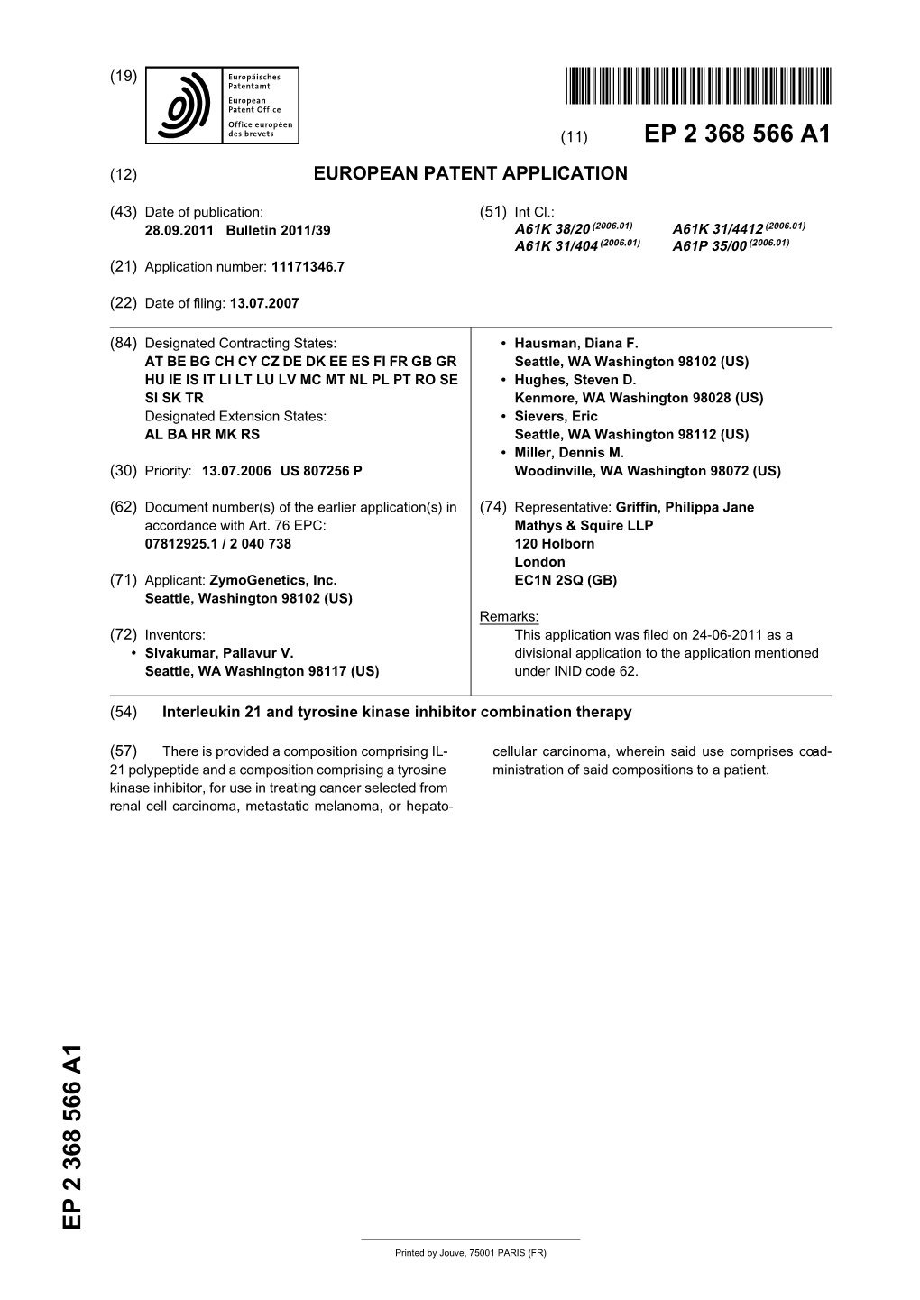 Interleukin 21 and Tyrosine Kinase Inhibitor Combination Therapy